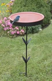 Metal Round Bird Bath And Feeders For
