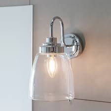 Clarke Glass Wall Light With Pull Cord
