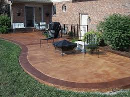 Stained Concrete Patio Concrete Stain