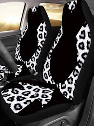 1pc Leopard Print Car Seat Cover