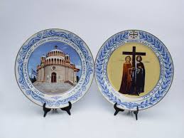 Greek Orthodox Saint Porcelain Icon