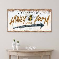 Buy Honey Bee Sign Local Honey Sign