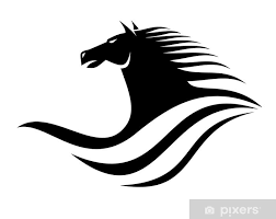 Sticker Dynamic Horse Head Icon Pixers Hk