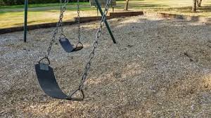 Playground Swing Swinging With No