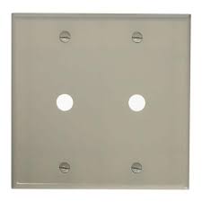 Leviton White 2 Gang Phone Jack Wall