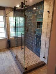 Frameless Barn Style Glass Shower Doors
