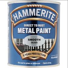Hammerite Smooth Silver Metal Paint