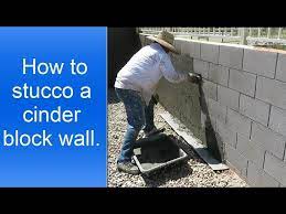 How To Stucco A Cinder Block Wall