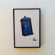 Tardis Doctor Who Art Print 4 X 6