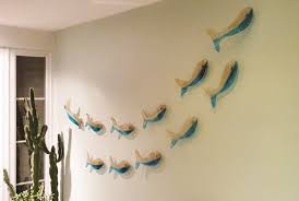 Glass Fish Wall Art Installation