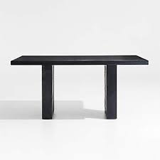 Van Charcoal Brown Wood Dining Table By