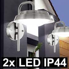 Set Of 2 Led Outdoor Area Wall Lights
