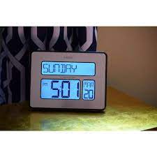 La Crosse Technology 513 1419bl Int Backlight Atomic Full Calendar Clock With