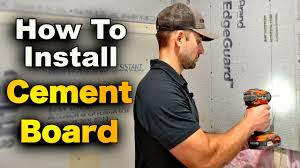 Cement Board Installation Shower