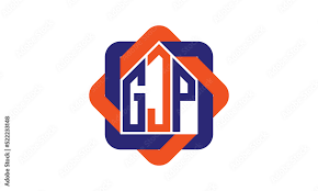 Gjp Three Letter Real Estate Logo With