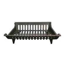 Cast Iron Fireplace Grate Black 30 In