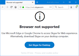 web browser is not supported