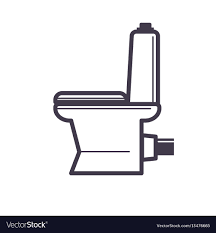 Flush Toilet Icon Sanitation Porcelain