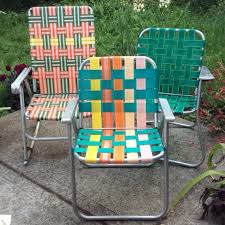 Green Aluminum Lawn Chair Webbing