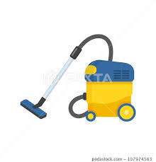 Vacuum Cleaner Icon In Flat Style