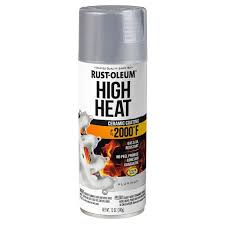 Rust Oleum Automotive 12 Oz High Heat Flat Aluminum Protective Enamel Spray Paint 6 Pack Silver 248904