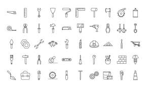 Construction Tools Vector Art Icons