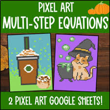 Multi Step Equations Pixel Art