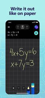 Microsoft Math Solver On The App