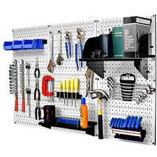 Tool Storage Kit With White Pegboard