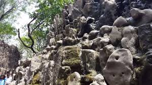 Small Artificial Waterfall At Rock