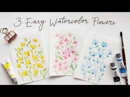 Watercolor Flower Doodles