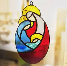 Stained Glass Nativity Gift