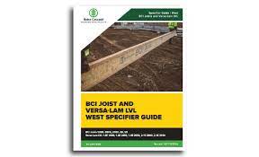 span and size charts for bci joists