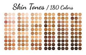 Skin Tones Color Swatches Color