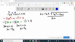 Solve The Quadratic Equation