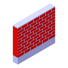 Border Brick Cartoon Fence House