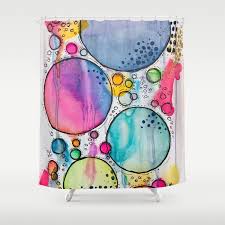 Bubbles Shower Curtain By