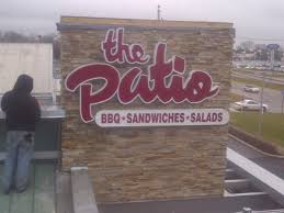 The Patio Shines With An Illuminated