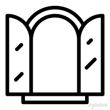 Open Arch Window Vector Icon