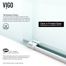 Vigo Elan Adjustable Frameless Sliding