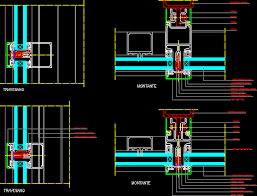 Curtain Wall Details In Autocad Cad