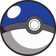 Pokeball Pokemon Blue Decal Sticker 3m