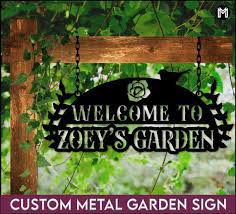 Custom Welcome To Our Garden Sign
