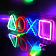 Neon Sign Playstation Icon Light For