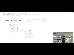 Solving Logarithmic Equations With An