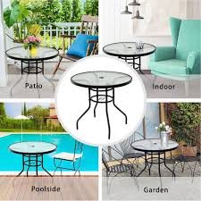 Round Metal Outdoor Coffee Table