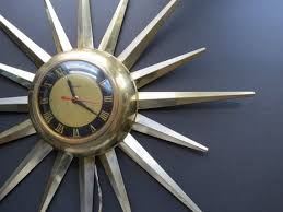 Reserved Vintage Starburst Clock