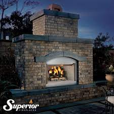 Outdoor Wood Burning Fireplace Red