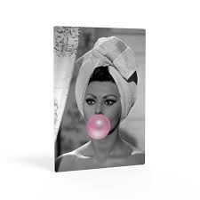 Sophia Loren Pink Bubble Gum Black And