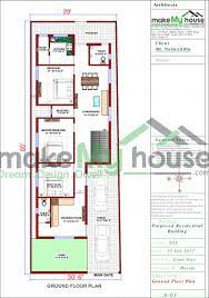 Buy 30x85 House Plan 30 By 85 Front